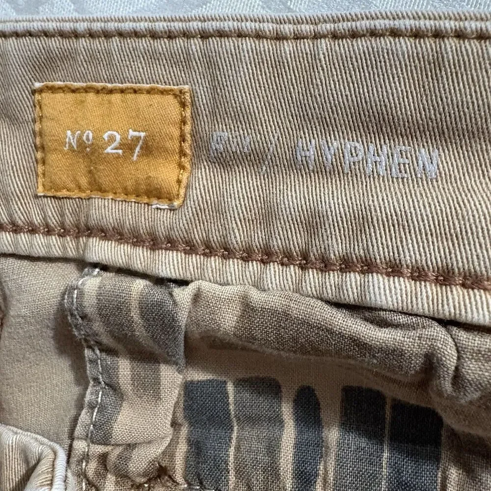 Pilcro Hyphen Shorts Tan Chino Casual Work Business Prep Anthropologie Womens 27